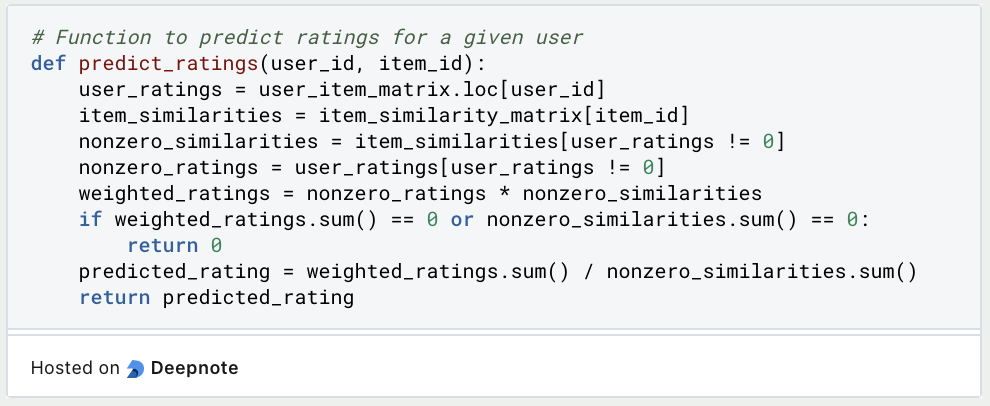 Collaborative Filtering