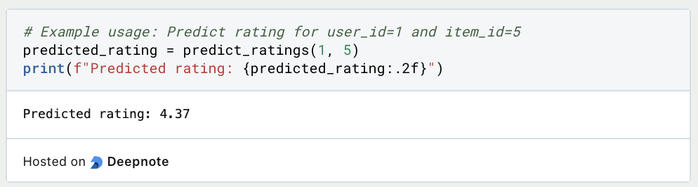 Collaborative Filtering