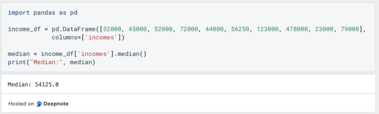 Median: Definition, Calculation & Python Code | Data Basecamp