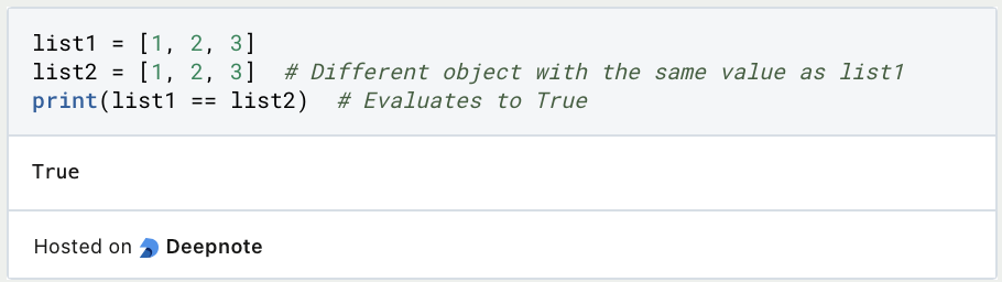 Python Comparison Operators