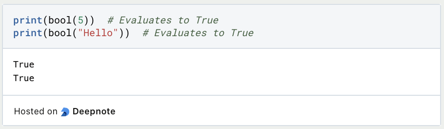 Python Comparison Operators