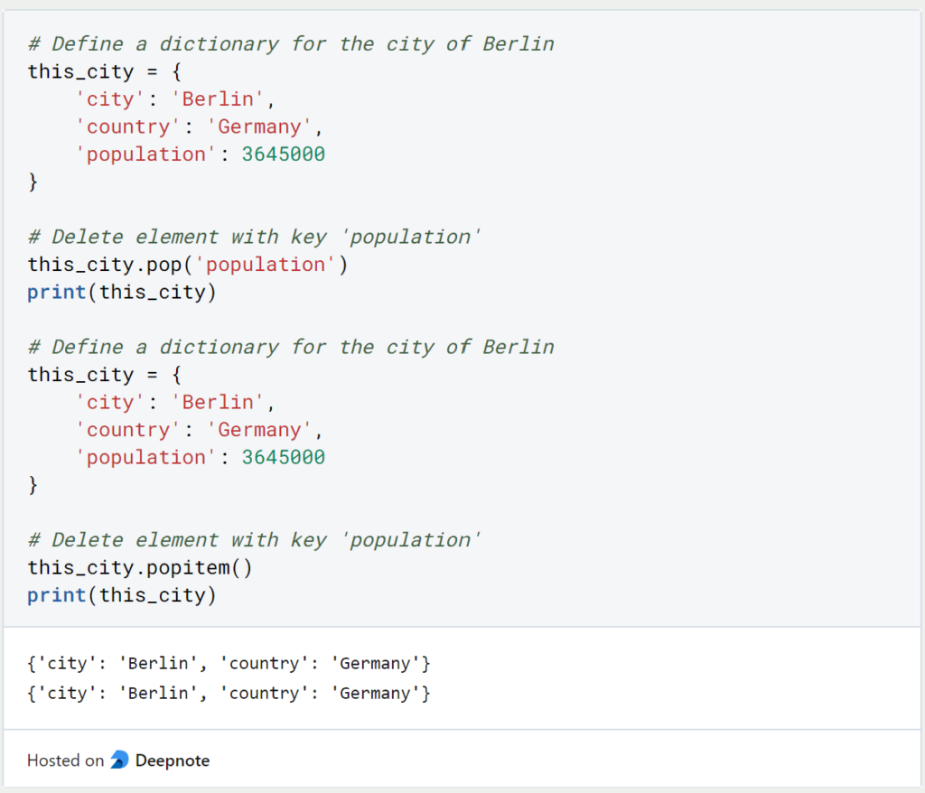 Python Dictionary