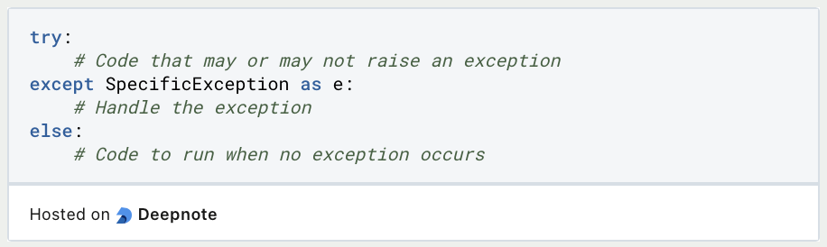 Python Exception Handling