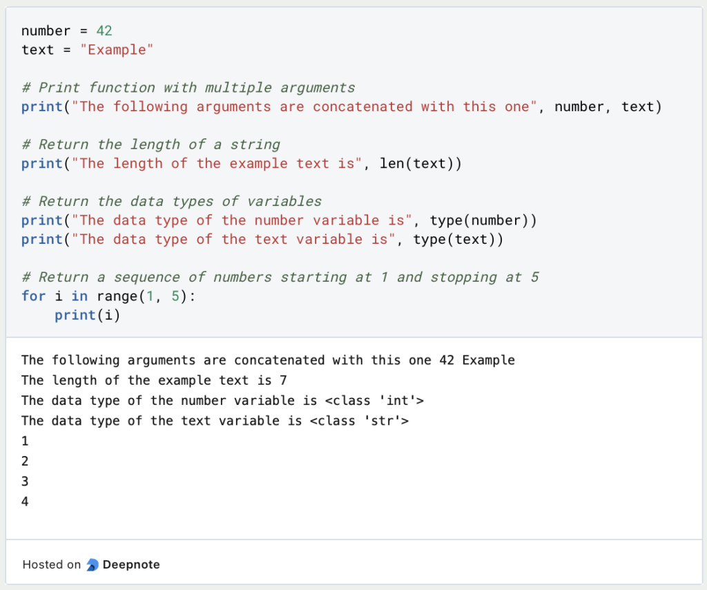 Python Funktionen / Python Functions