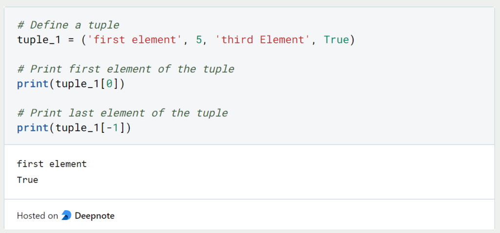 Python Tuple