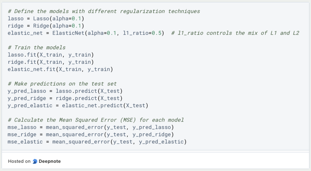 Regularization / Regularisierung