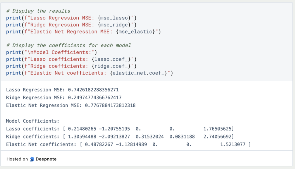 Regularization / Regularisierung